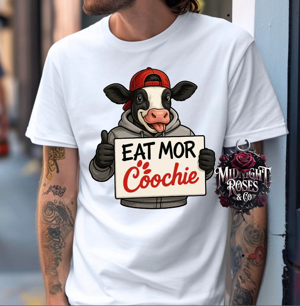 “Eat Mor Cöochie” Cow Tee 🐮🍑