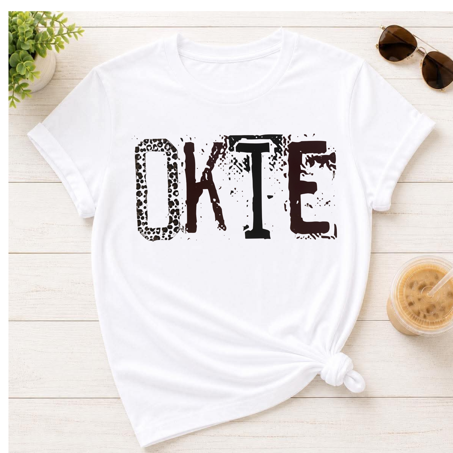 “OKIE” Leopard Distressed 🐆✨