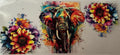 Watercolor Splash Elephant #153