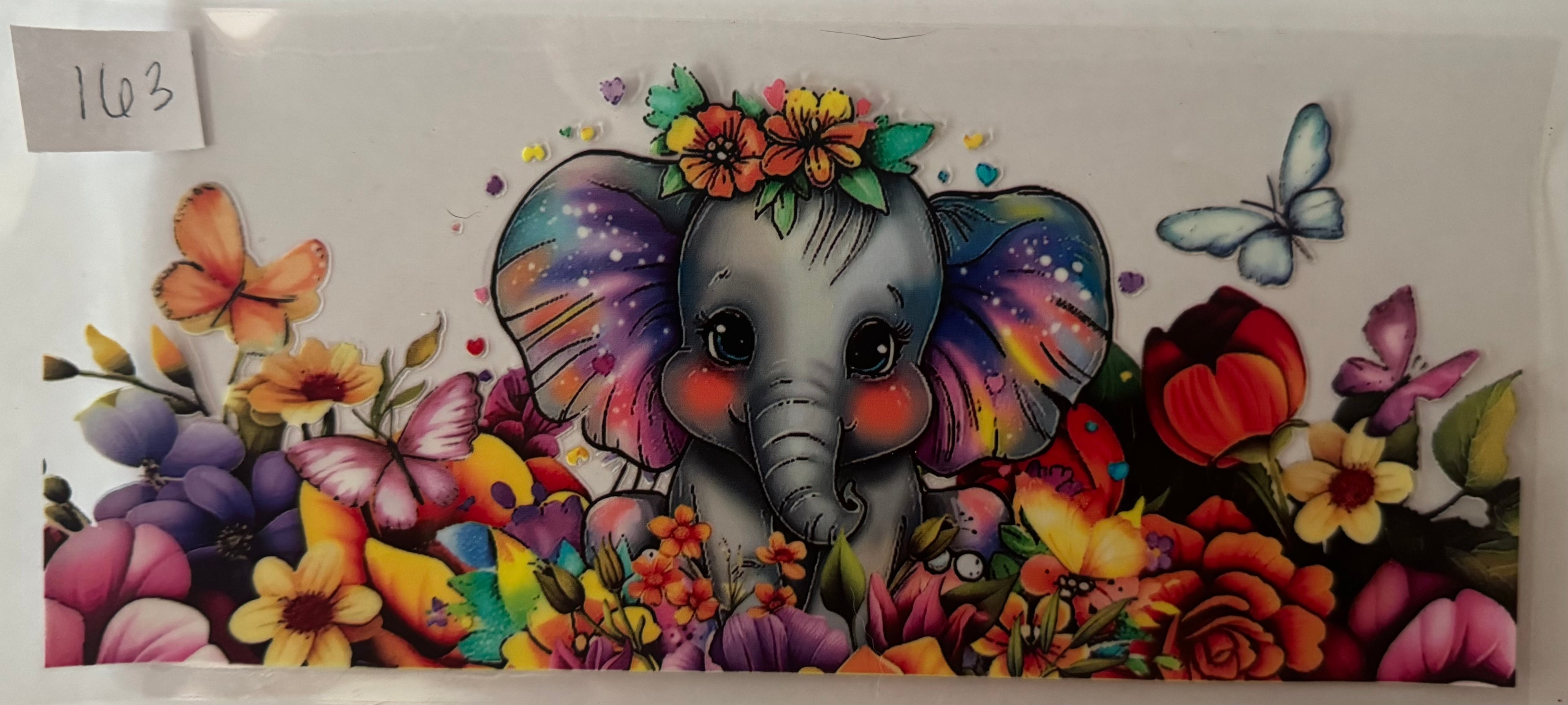 Butterfly Garden Elephant #163